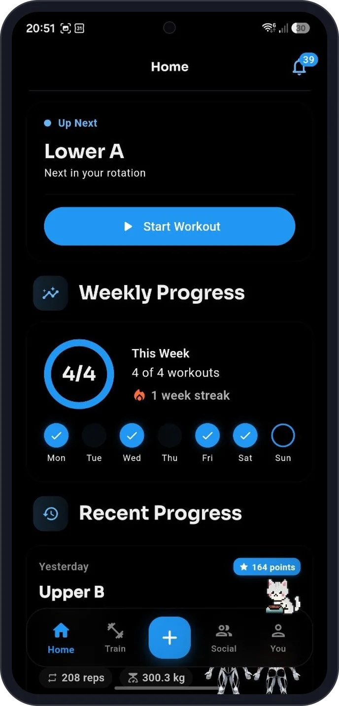 heavypal in the default dark blue theme